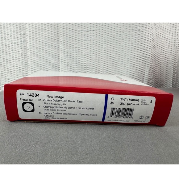 Other - Hollister 14604 2-Piece Ostomy Barrier, Tape, 2 1/4-2 3/4", 5/BX